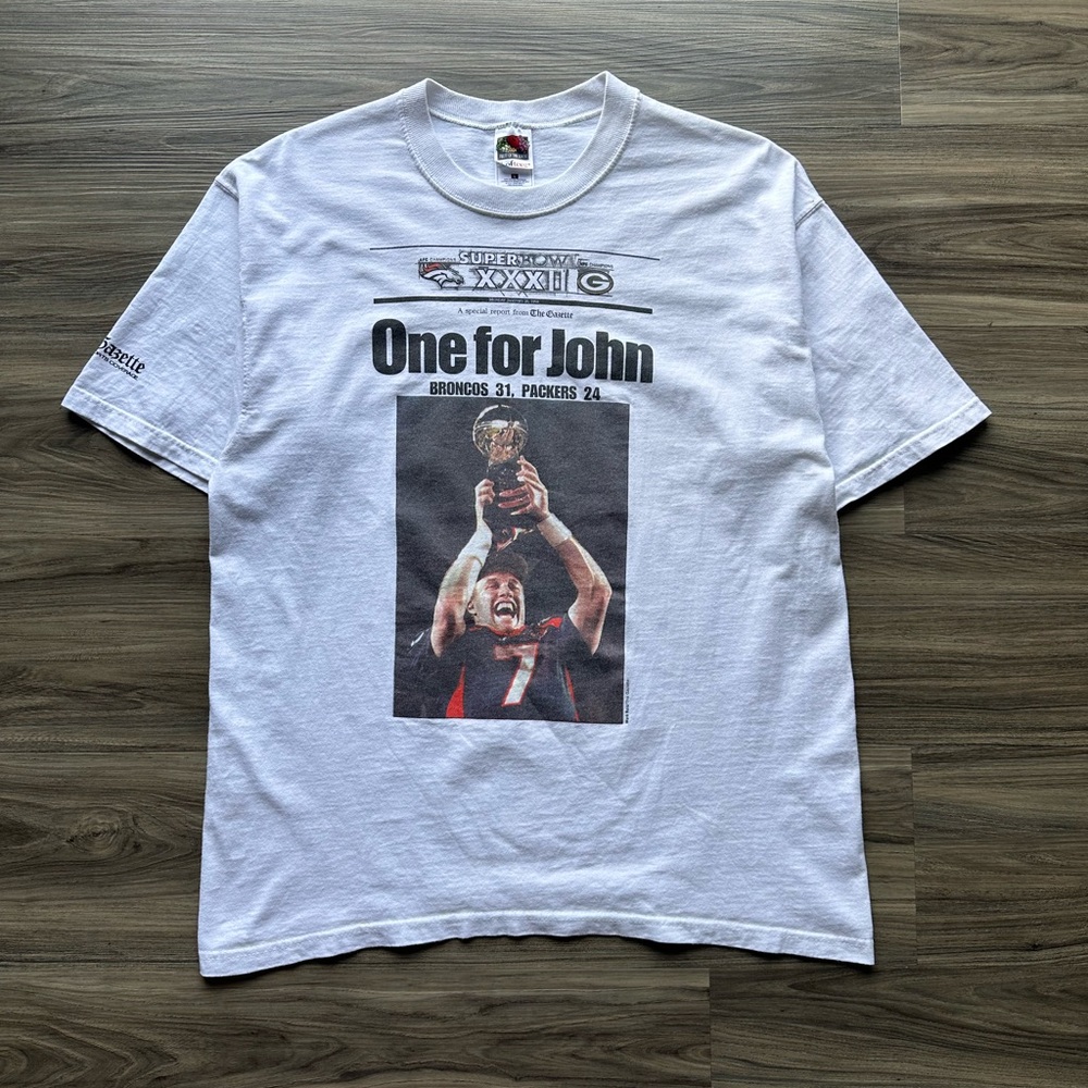 Vintage 1998 Denver Broncos John Elway Tee